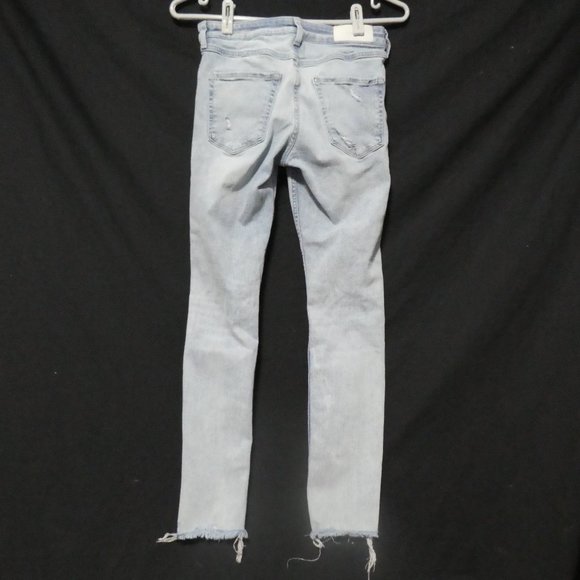 H&M & DENIM  27/30 distressed denim, skinny, low waist, 160/68A - Picture 2 of 16